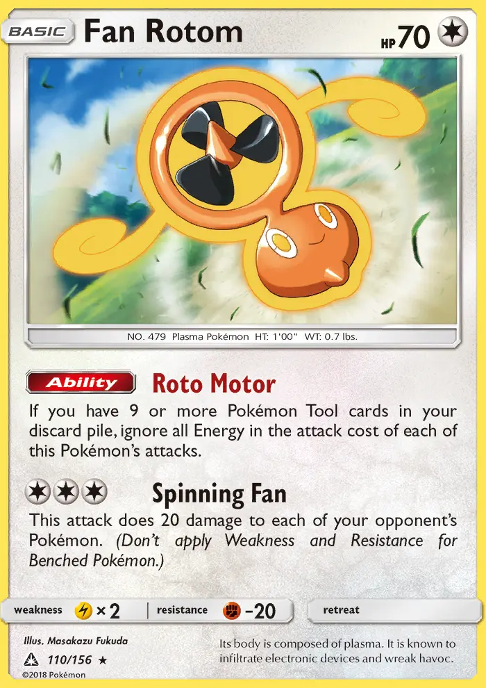 Fan Rotom, Ultra Prism #110