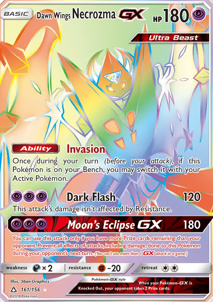 Dawn Wings Necrozma GX, Ultra Prism #161
