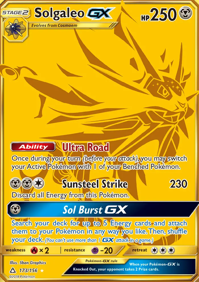 Solgaleo GX, Ultra Prism #173