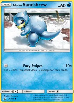 Alolan Sandshrew, Ultra Prism #28/156