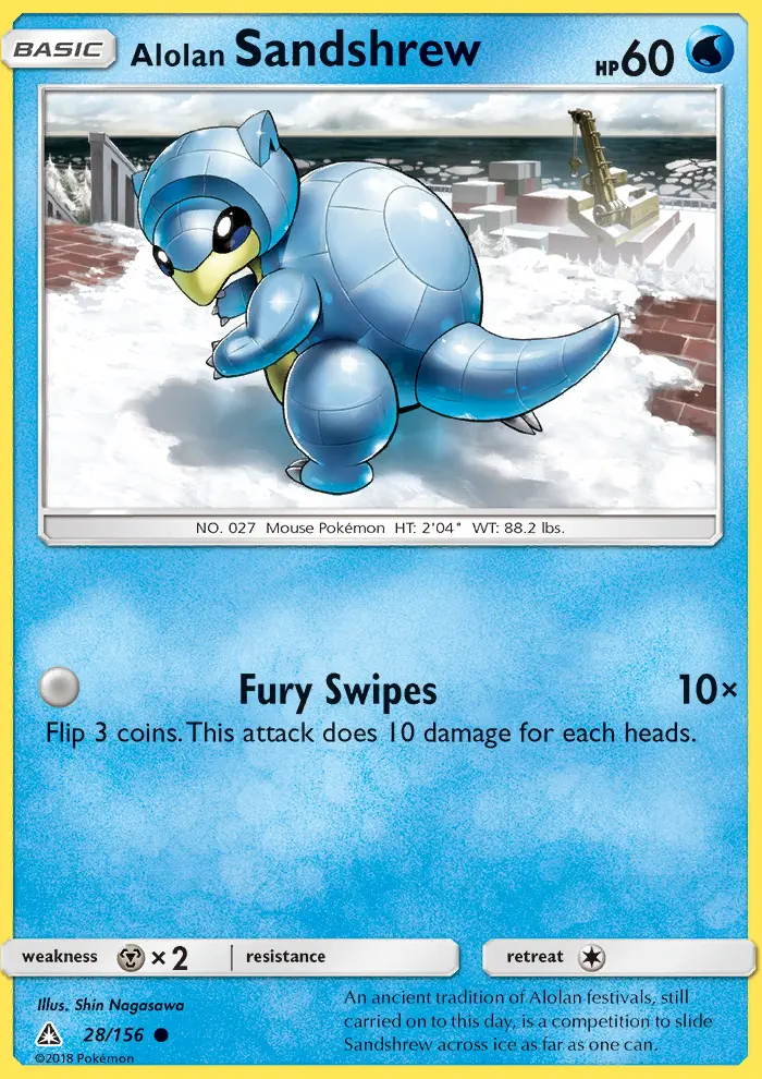 Alolan Sandshrew, Ultra Prism #28