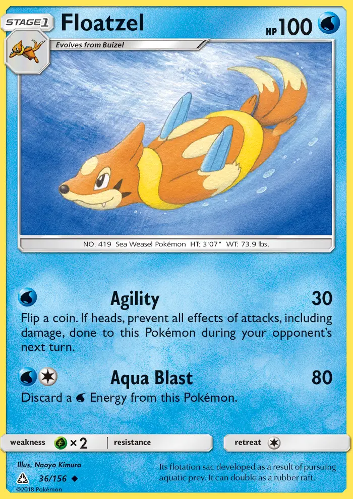 Floatzel, Ultra Prism #36