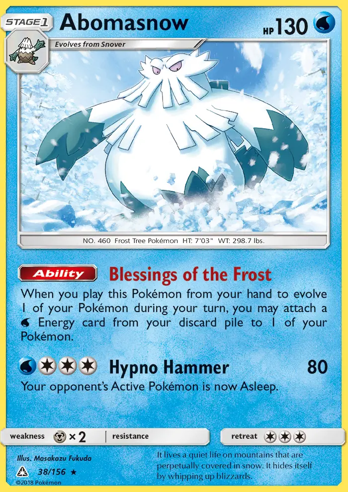 Abomasnow, Ultra Prism #38