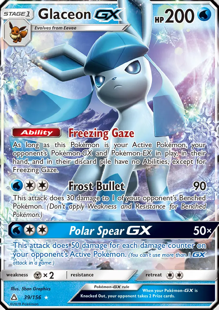 Glaceon GX, Ultra Prism #39