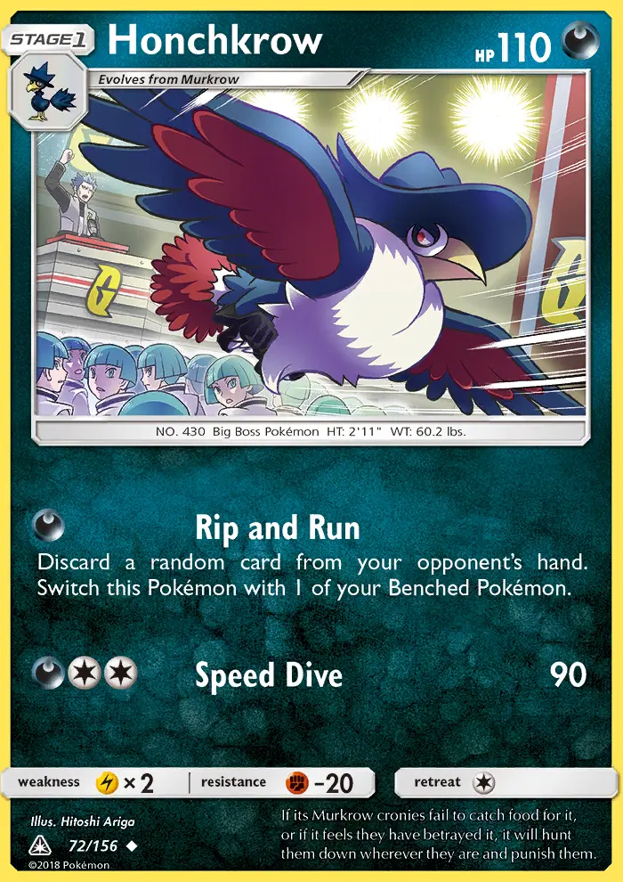 Honchkrow, Ultra Prism #72