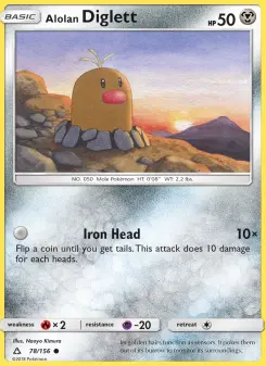 Alolan Diglett, Ultra Prism #78/156