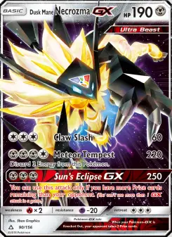 Dusk Mane Necrozma GX, Ultra Prism #90/156