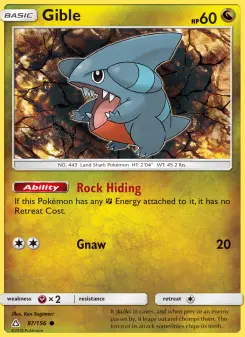Gible, Ultra Prism #97/156
