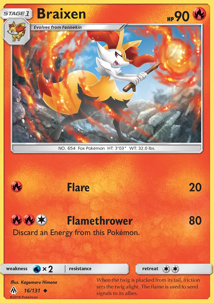 Braixen, Forbidden Light #16