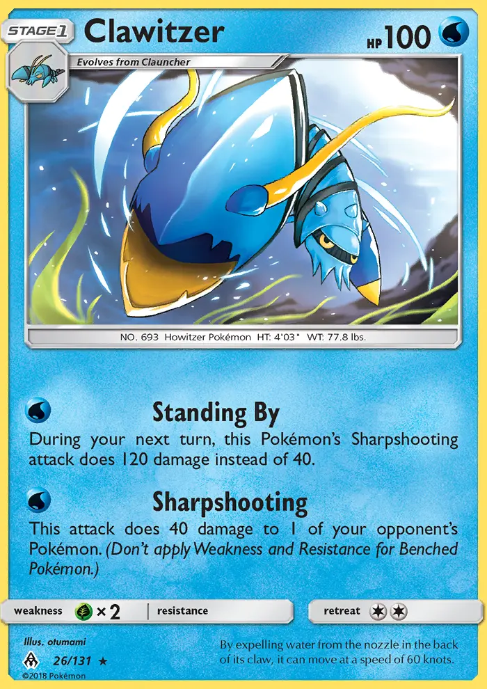 Clawitzer, Forbidden Light #26