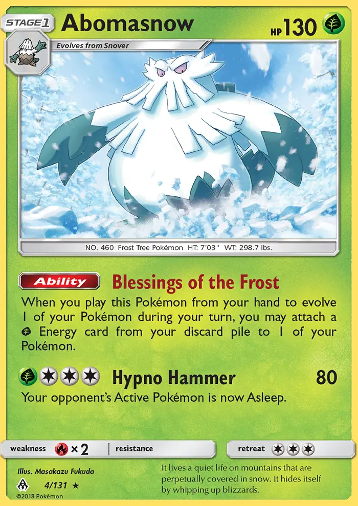 Abomasnow, Forbidden Light #4