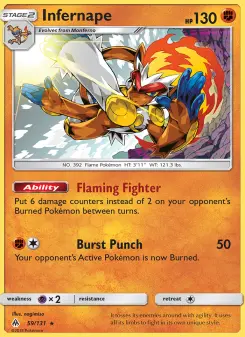 Infernape, Forbidden Light #59/131