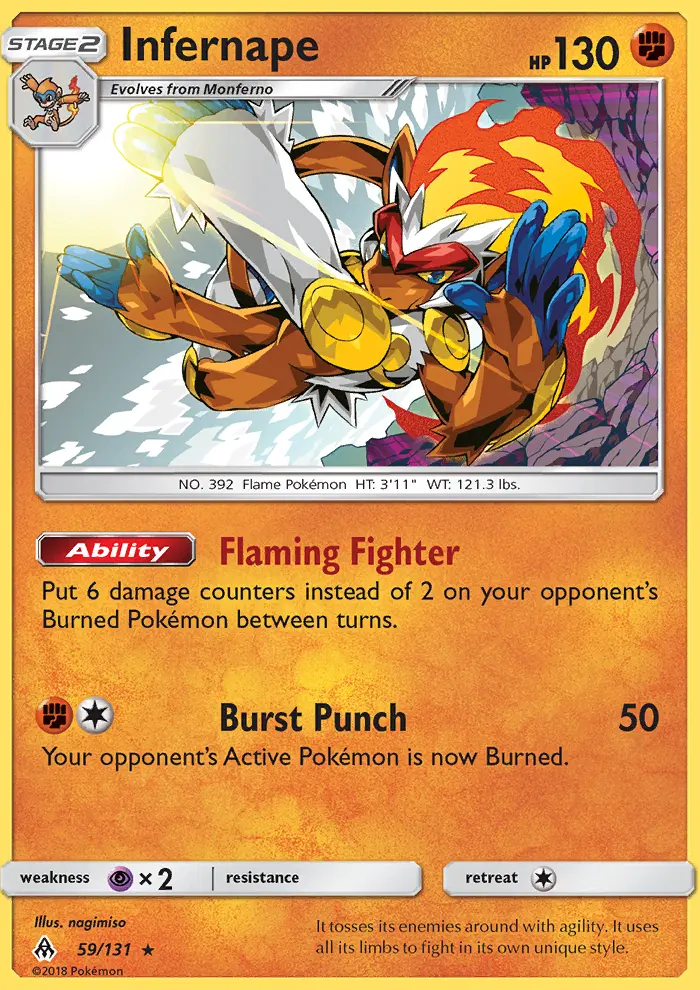Infernape, Forbidden Light #59