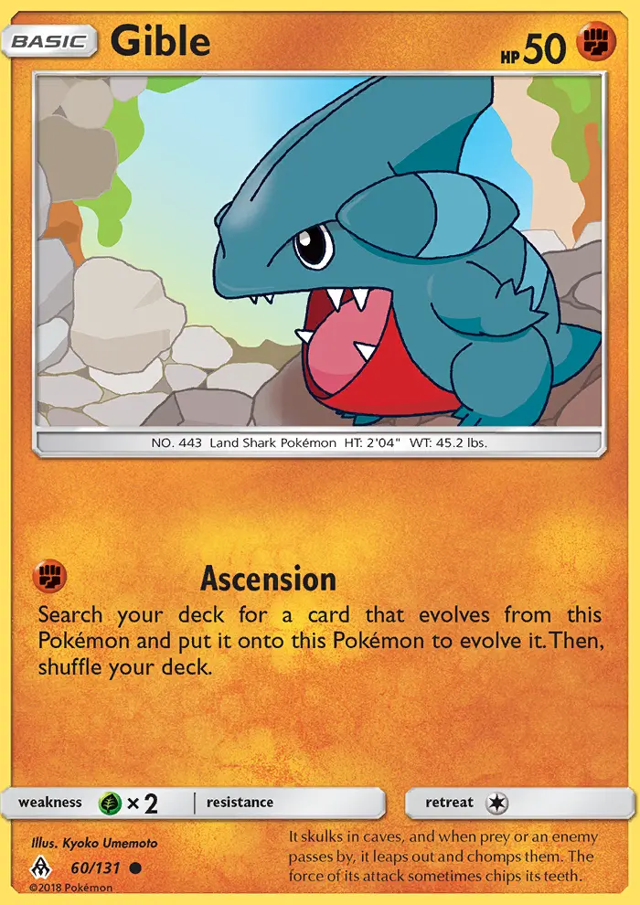 Gible, Forbidden Light #60