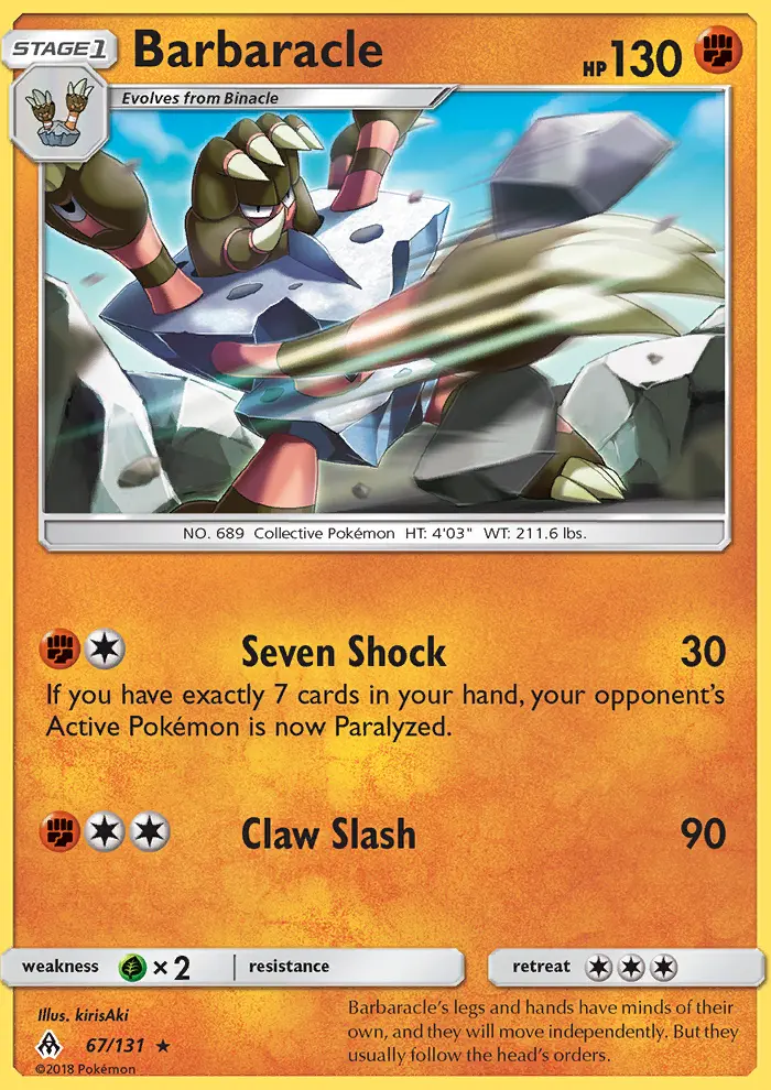 Barbaracle, Forbidden Light #67