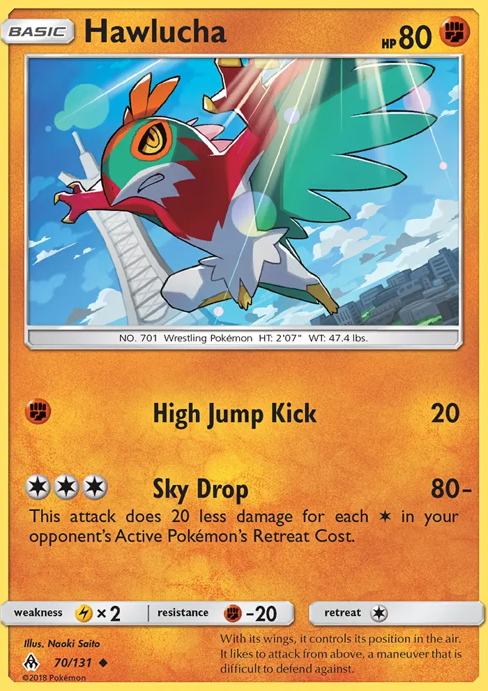 Hawlucha, Forbidden Light #70