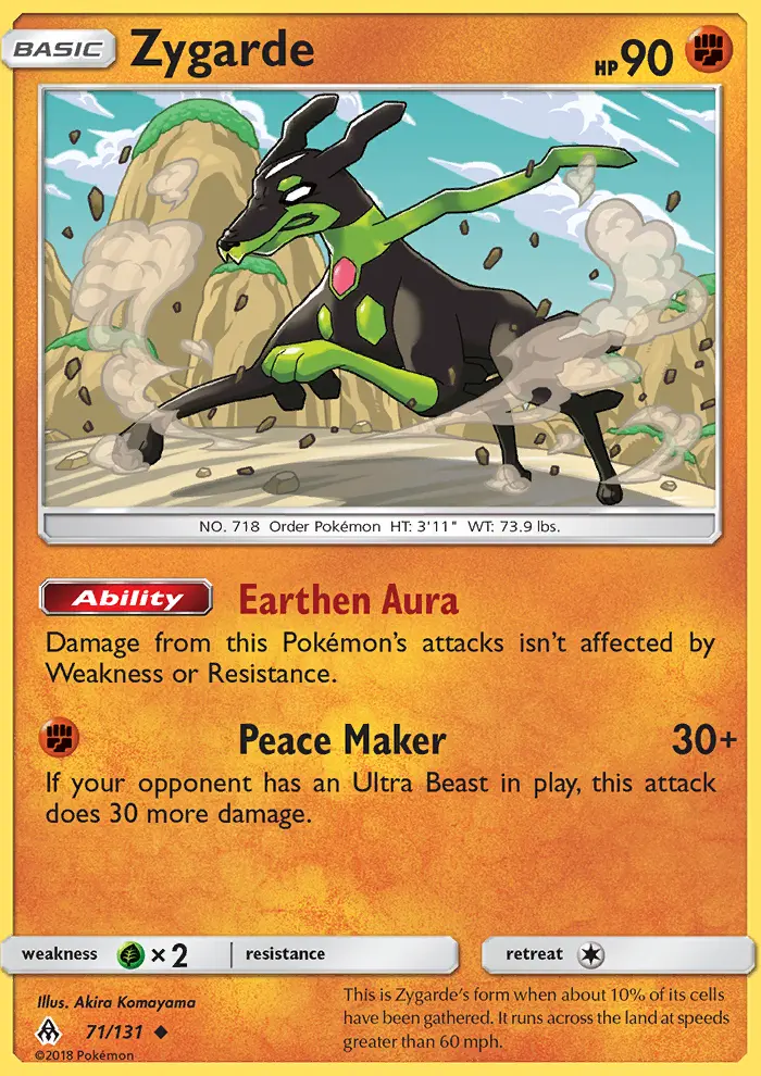 Zygarde, Forbidden Light #71