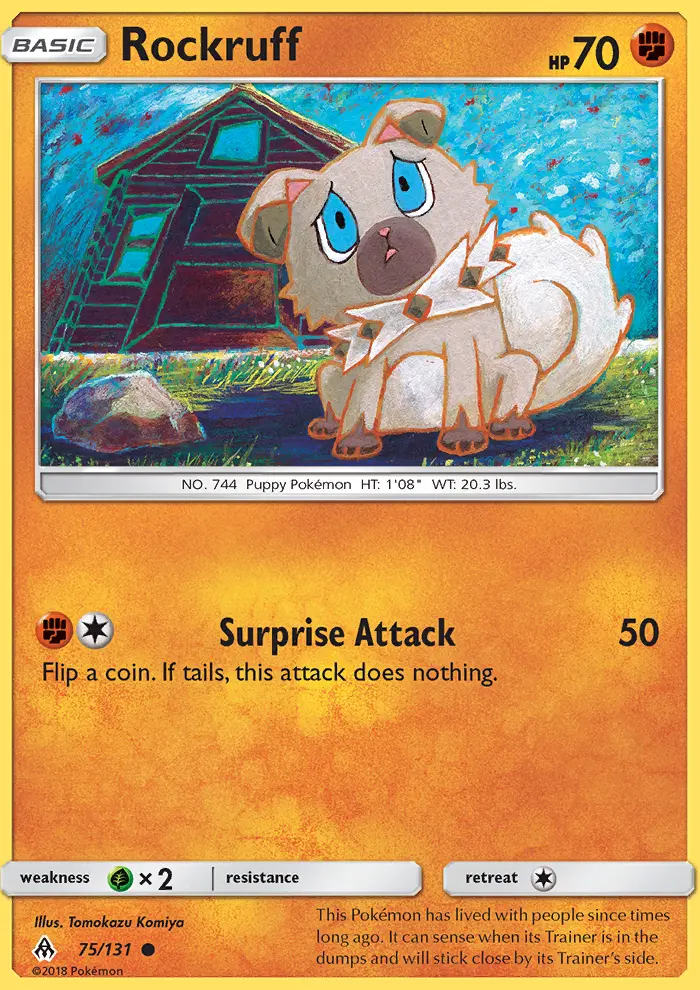 Rockruff, Forbidden Light #75