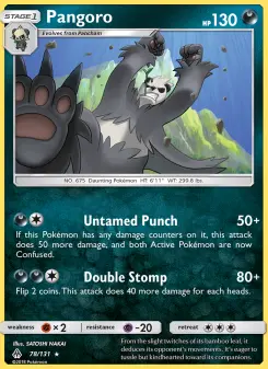 Pangoro, Forbidden Light #78/131