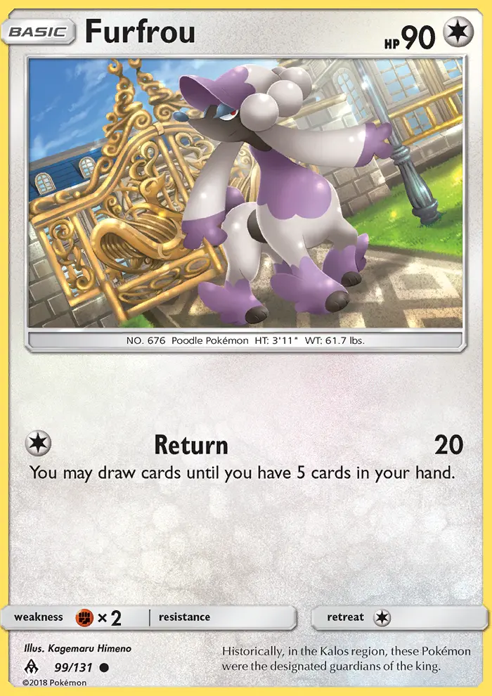 Furfrou, Forbidden Light #99