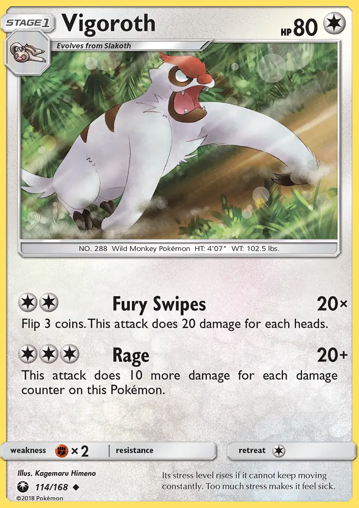 Vigoroth, Celestial Storm #114