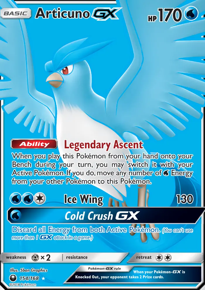 Articuno GX, Celestial Storm #154