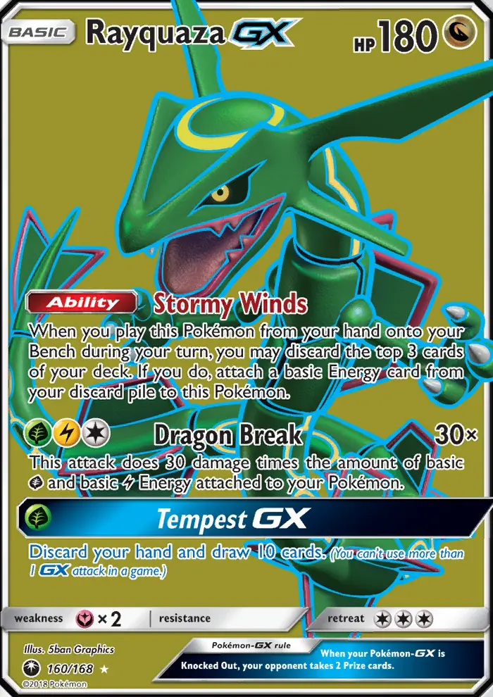 Rayquaza GX, Celestial Storm #160