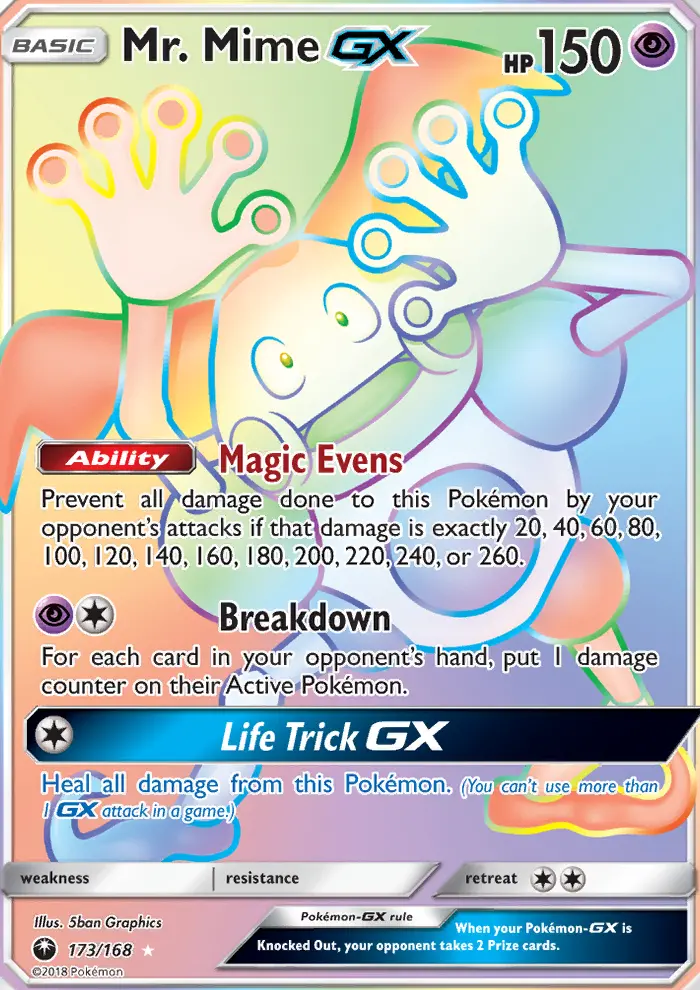 Mr. Mime GX, Celestial Storm #173