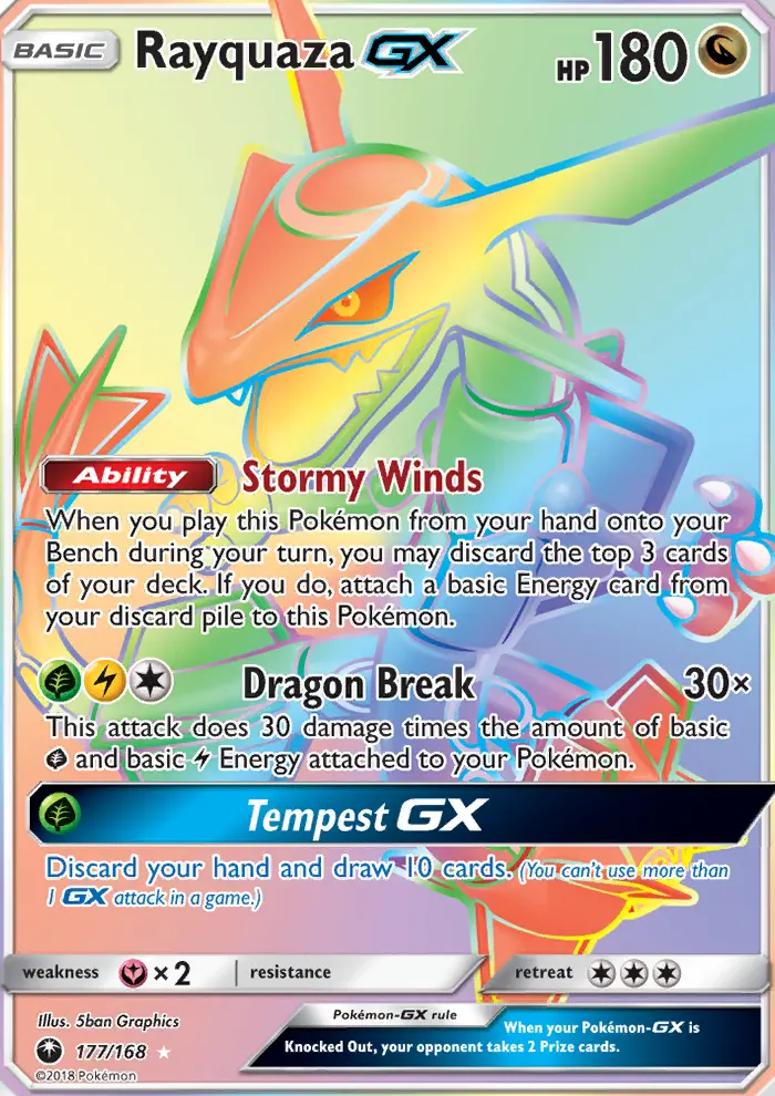 Rayquaza GX, Celestial Storm #177