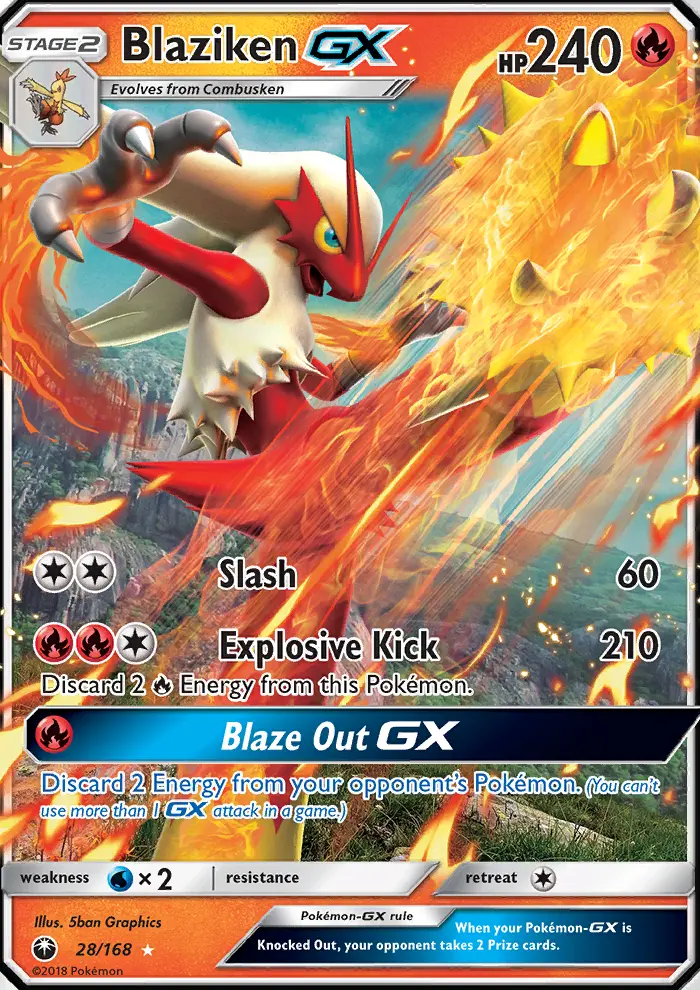 Blaziken GX, Celestial Storm #28