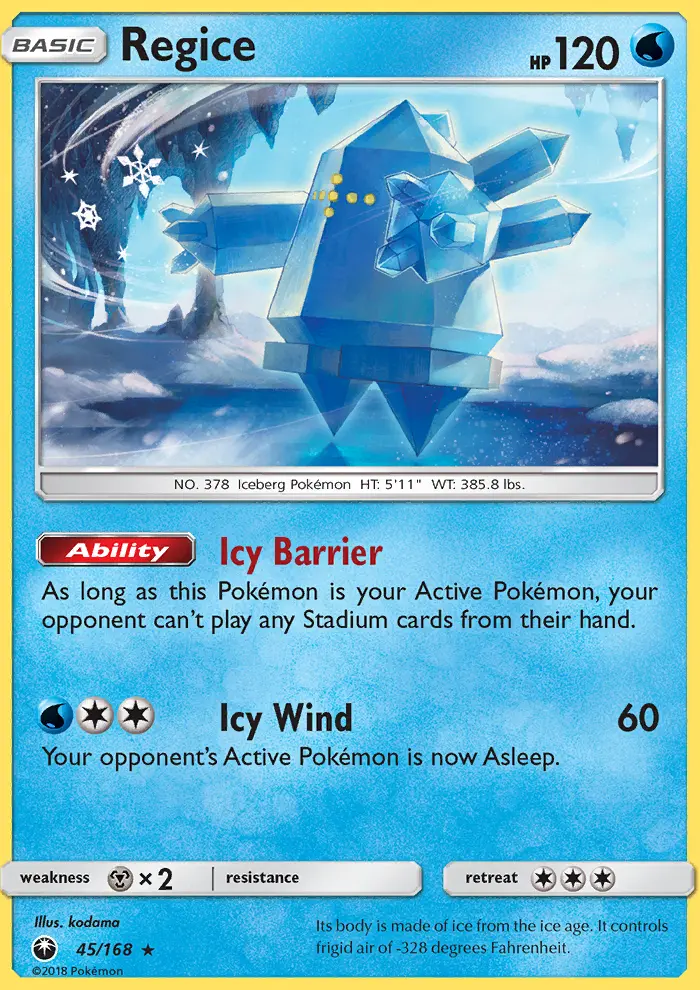 Regice, Celestial Storm #45