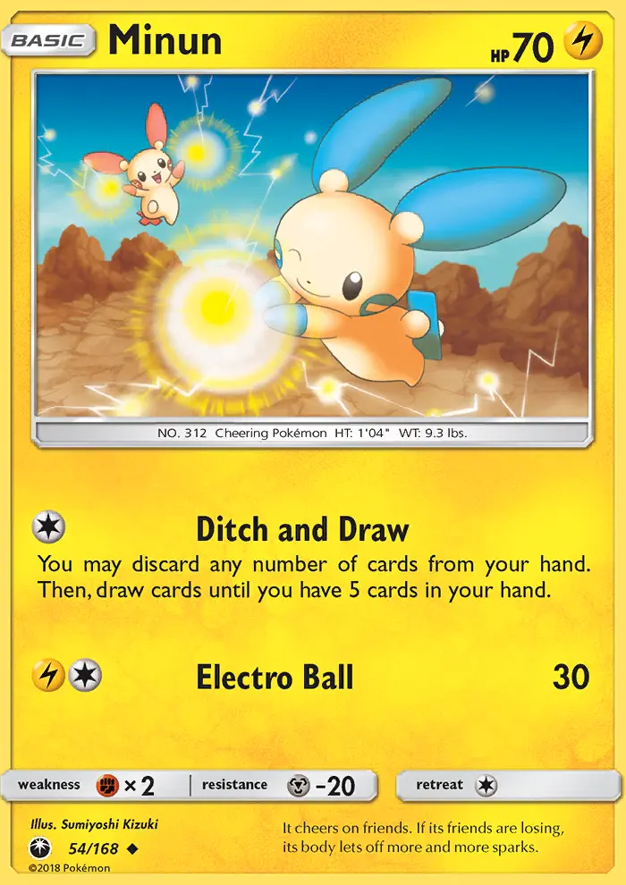 Minun, Celestial Storm #54