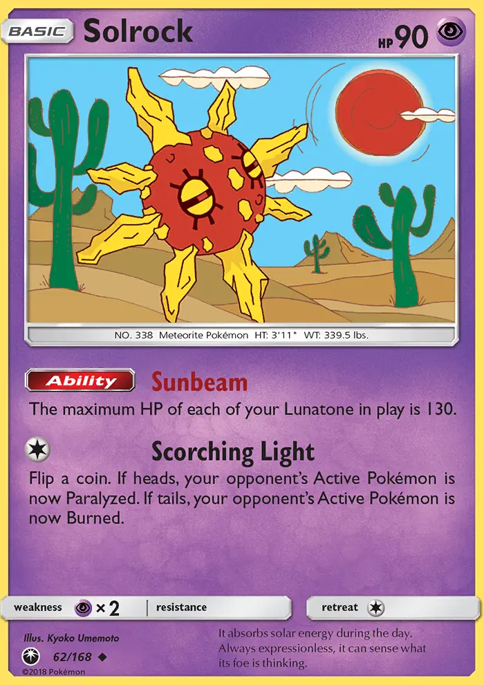 Solrock, Celestial Storm #62
