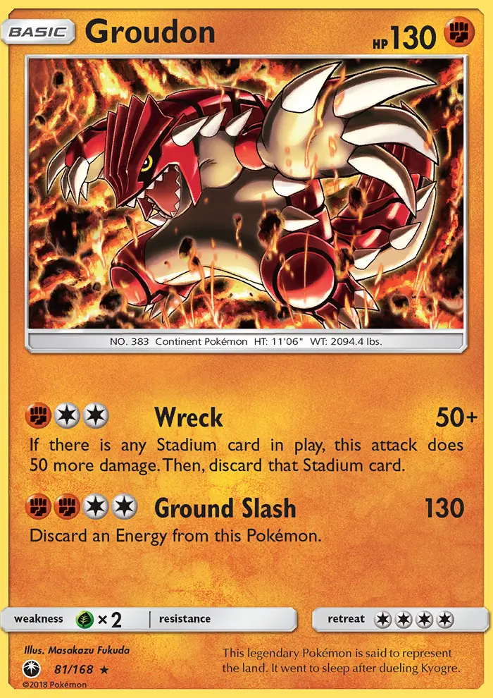 Groudon, Celestial Storm #81