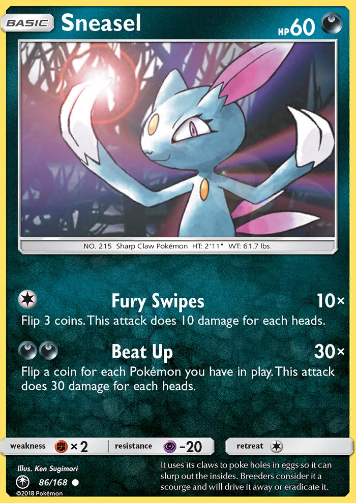 Sneasel, Celestial Storm #86