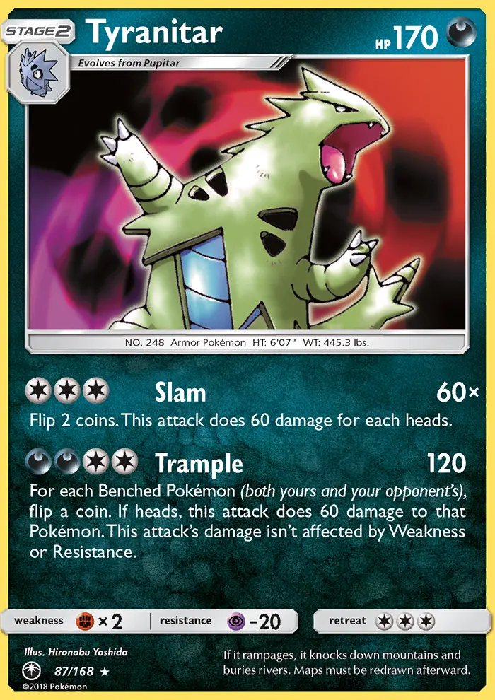 Tyranitar, Celestial Storm #87