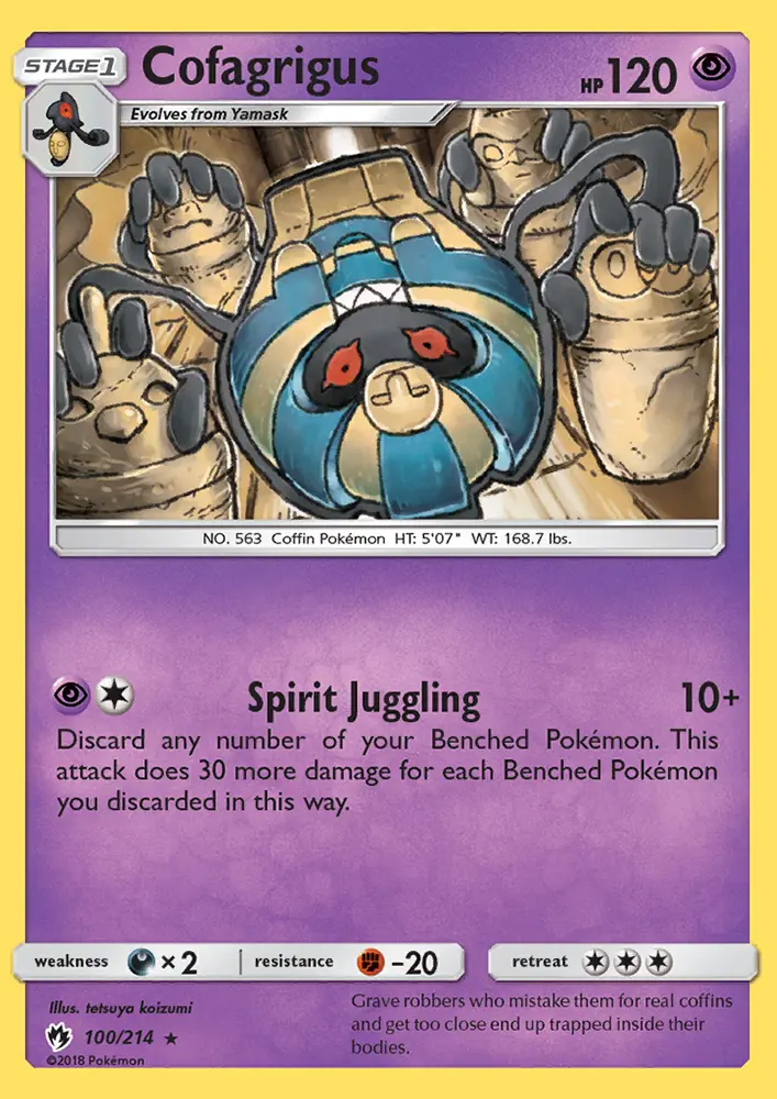 Cofagrigus, Lost Thunder #100
