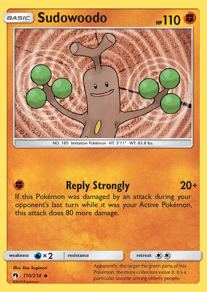 Sudowoodo, Lost Thunder #110