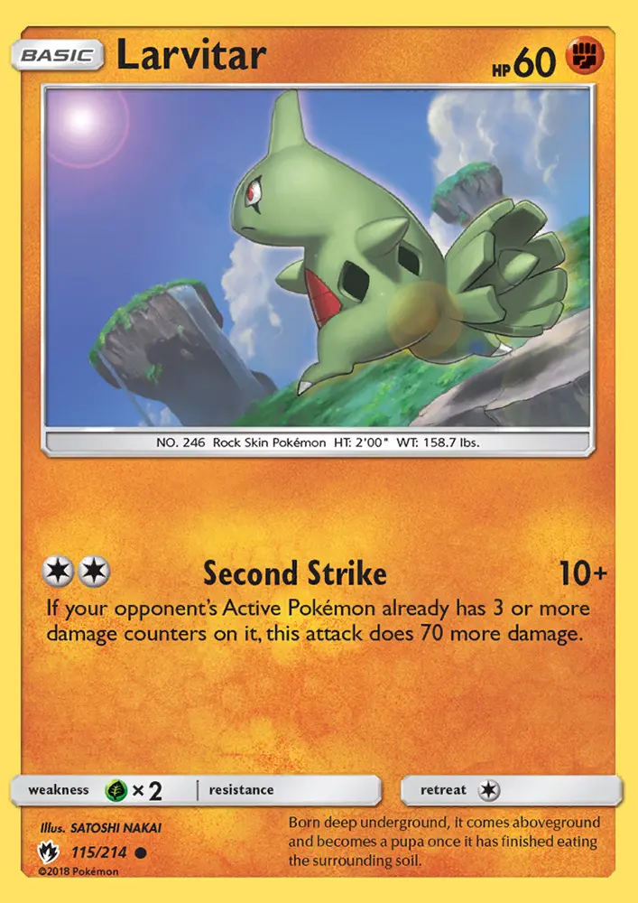 Larvitar, Lost Thunder #115