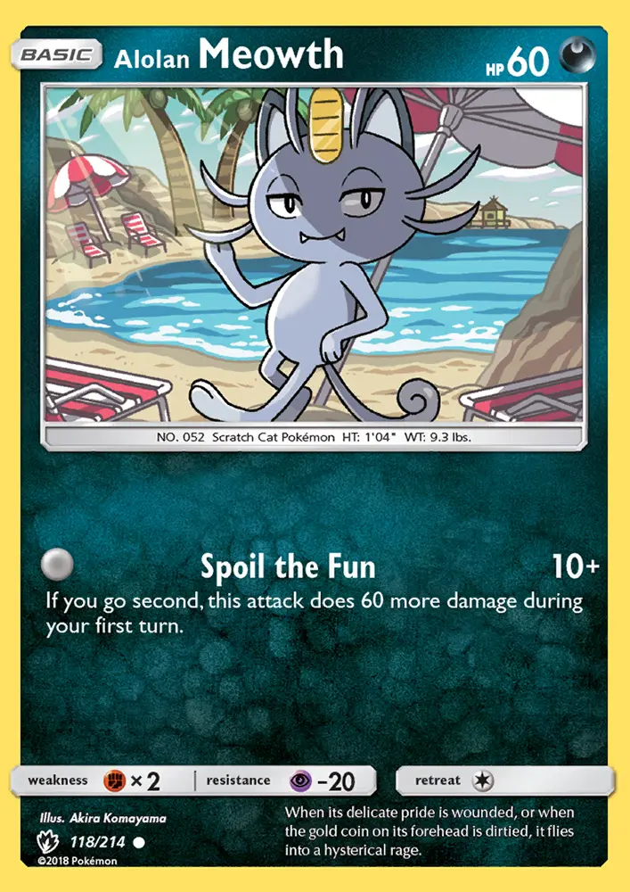 Alolan Meowth, Lost Thunder #118