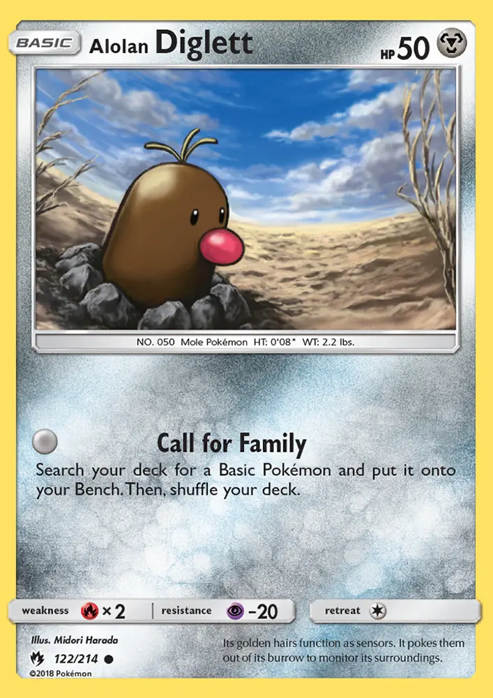 Alolan Diglett, Lost Thunder #122