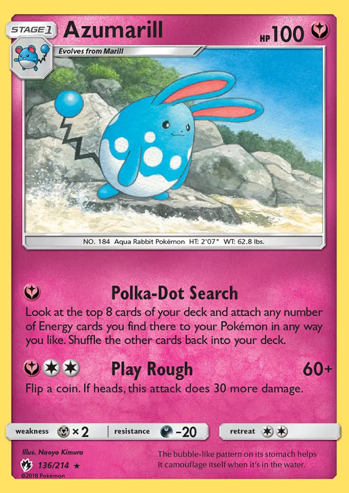 Azumarill, Lost Thunder #136