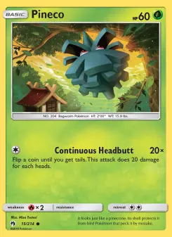 Pineco, Lost Thunder #15/214