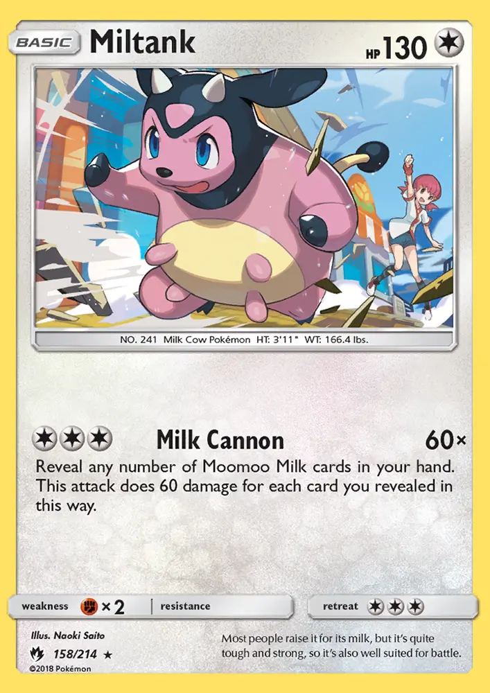 Miltank, Lost Thunder #158