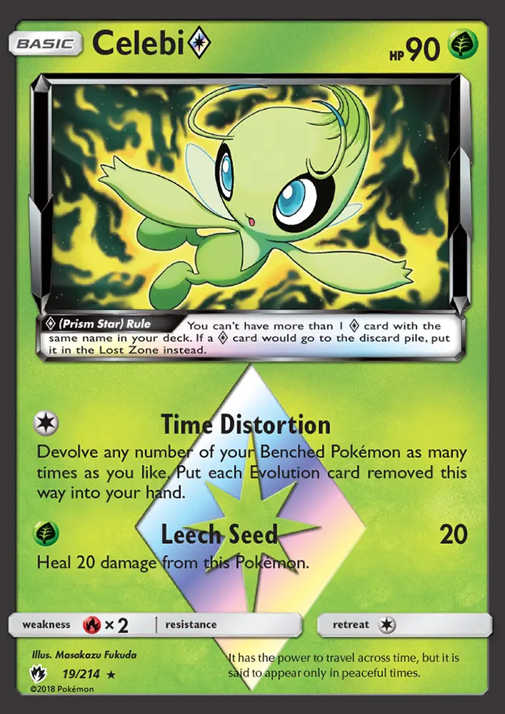 Celebi ◇, Lost Thunder #19