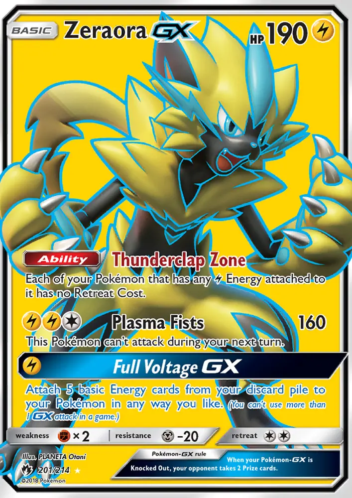Zeraora GX, Lost Thunder #201