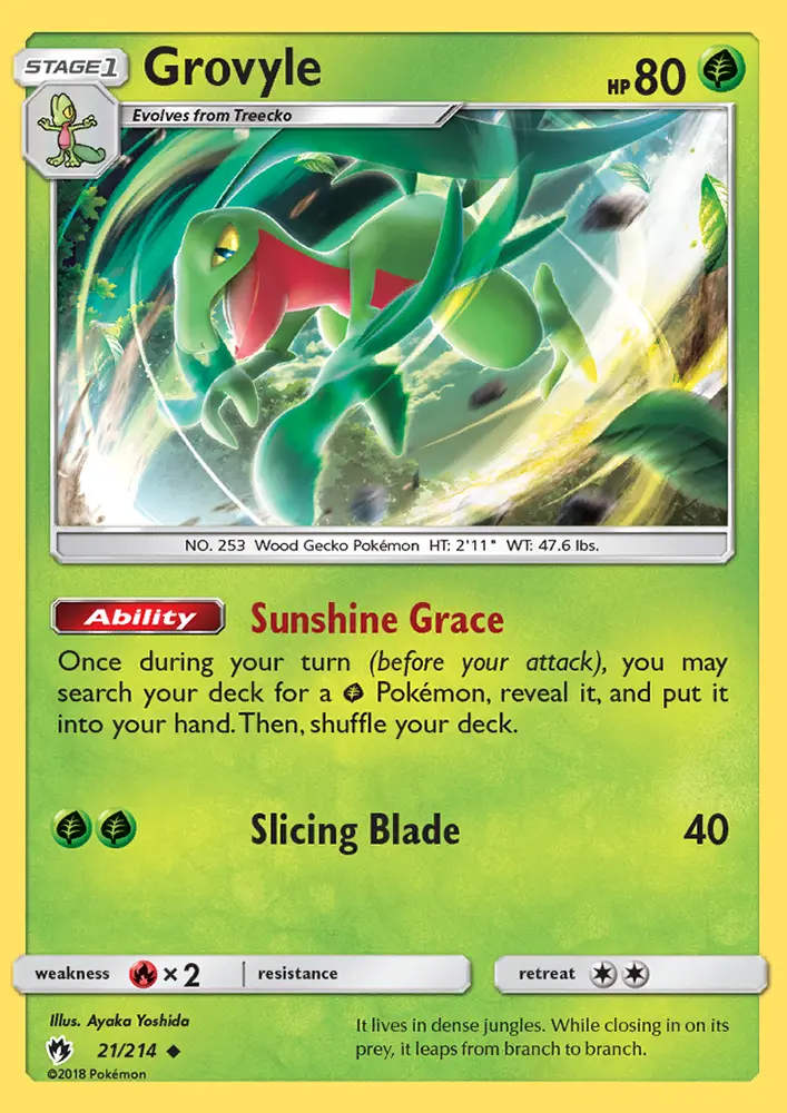 Grovyle, Lost Thunder #21
