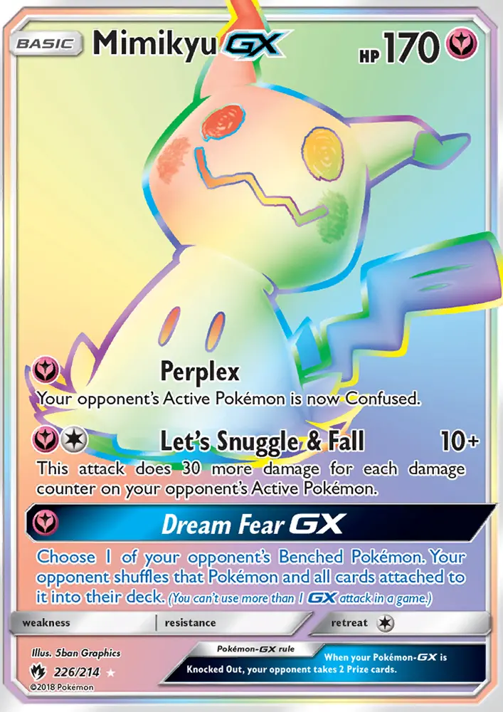 Mimikyu GX, Lost Thunder #226