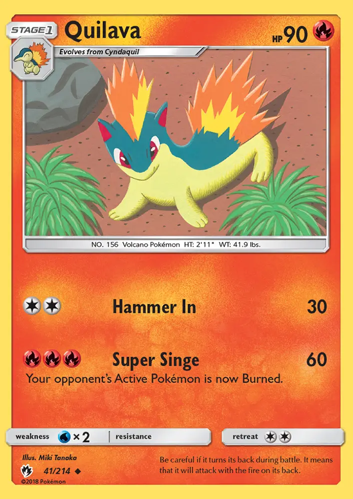 Quilava, Lost Thunder #41