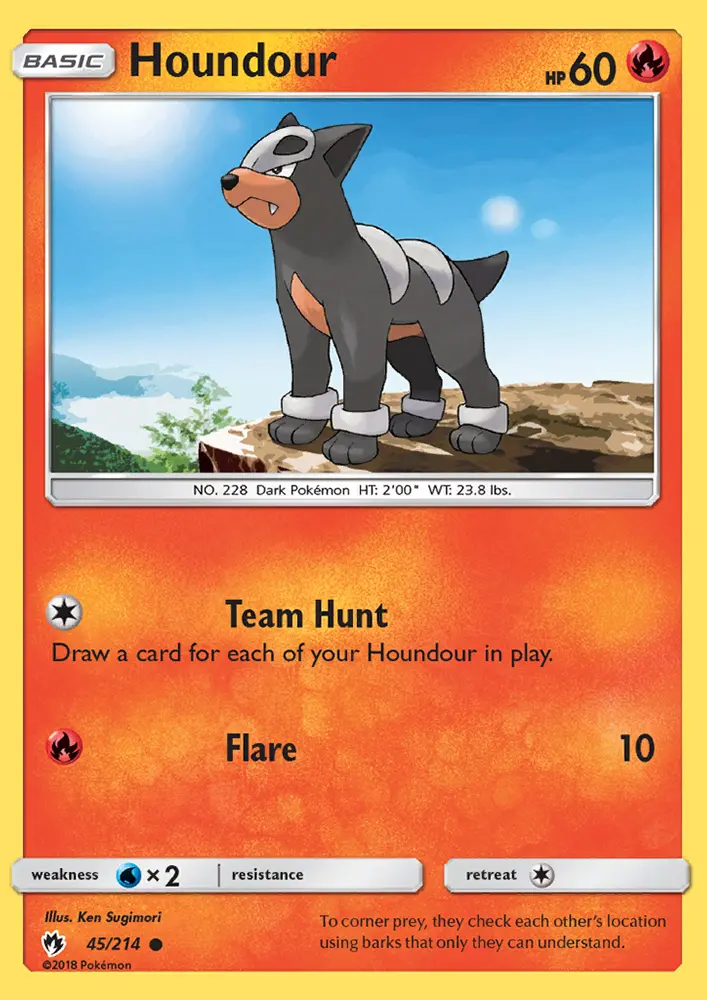 Houndour, Lost Thunder #45